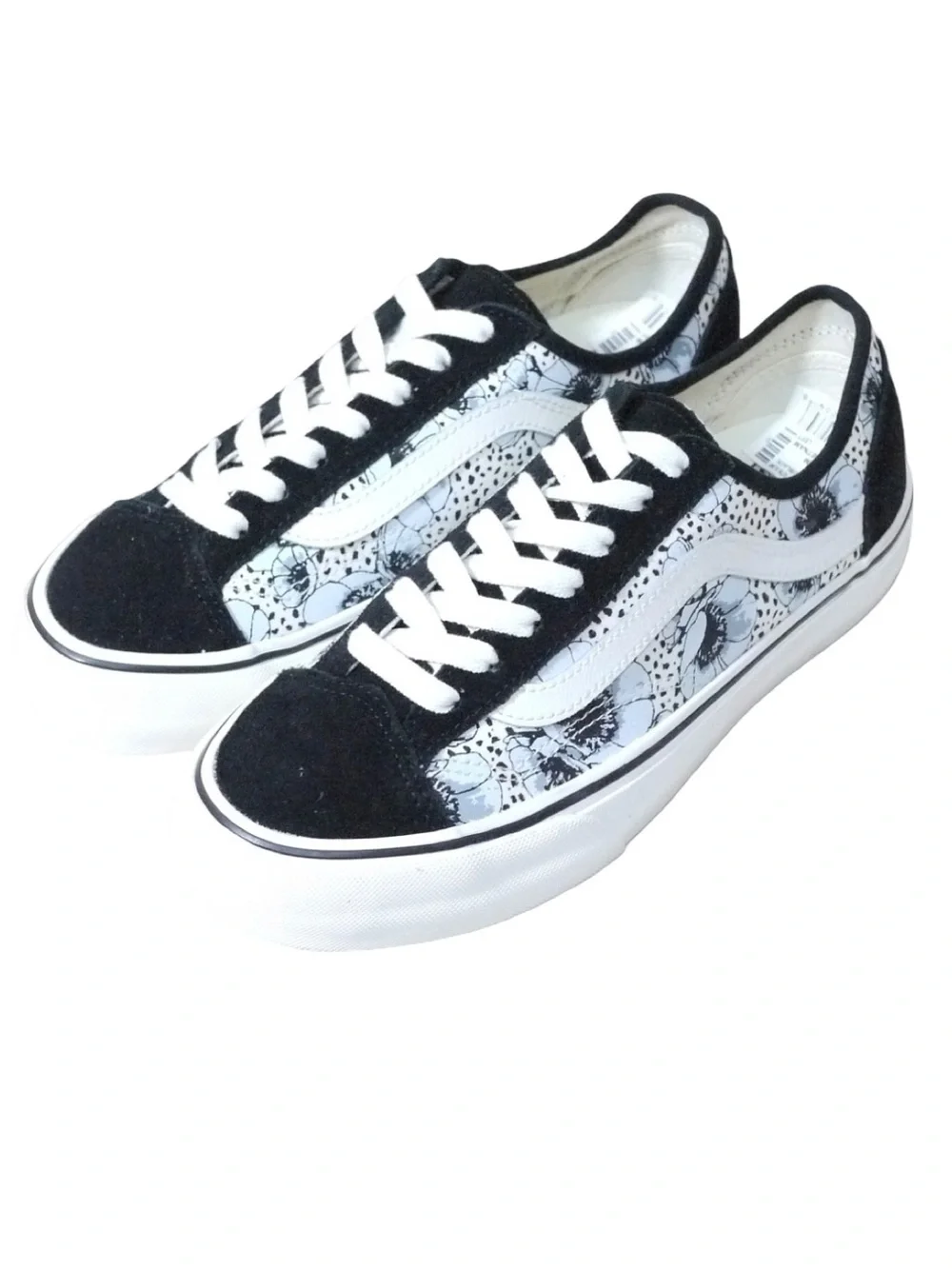 Woman’s Vans Style 36 Deacon VR3 Cush Sneakers Blue & Black Floral Size 9